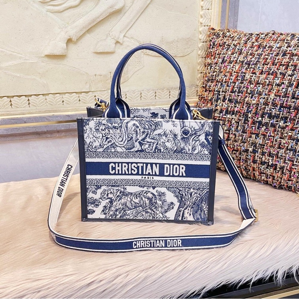 Dior book tote handbag